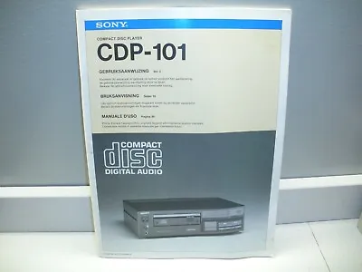 Kaufen SONY CDP-101 Lettore CD Raro Manuale D'uso Originale Cartaceo In ITALIANO, Ecc. • 34.90€