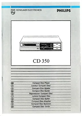 Kaufen Bedienungsanleitung-Operating Instructions For Philips CD 350  • 9€