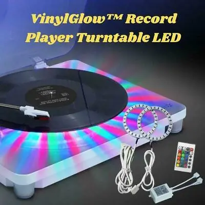 Kaufen Vinyl Schallplattenspieler Plattenspieler Mit LED Licht Modernes Design Zuhause HEISS Geschenk D8W8 • 22.15€