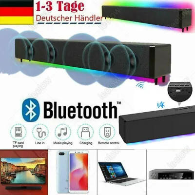 Kaufen Soundbar Bluetooth Lautsprecher Soundbox Für USB TV PC Heimkino Subwoofer Audio • 26.99€