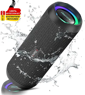 Kaufen Lautsprecher Bluetooth LED Musikbox Bass Box Wasserdicht Stereo Sound Tragbar • 45.90€