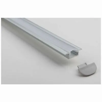 Kaufen Heitronic Aluminiumprofil 1 Meter U-Profil Matt P6-1 • 16.17€