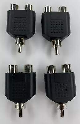 Kaufen 8 Stk - Y Audio Cinch RCA L-R Adapter 2x Cinch Buchse Kupplung Auf 1x Stecker • 3.99€