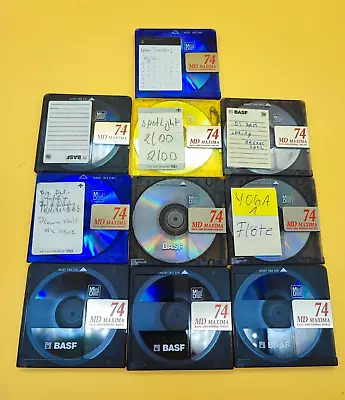 Kaufen 10x MDs BASF MAXIMA  Minidisc MD 74 Minidisk BLANKDISC Leer  74 Min. Vom Händler • 41.99€