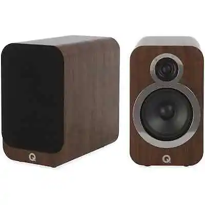 Kaufen Q Acoustics 3020i Bücherregal-Lautsprecher HiFi Heim Audio PAAR Englische Nussbaum • 222.76€