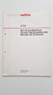 Kaufen Original STUDER/REVOX A722 Schaltungssammlung/ Set Of Schematics - BA000999 • 25€