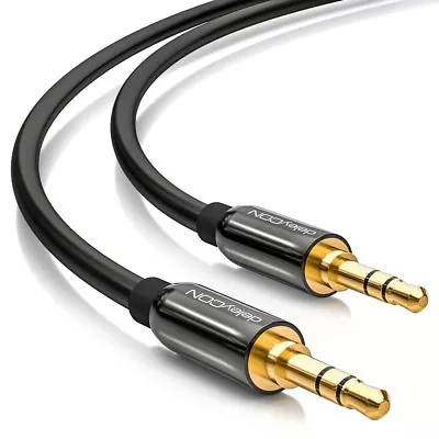 Kaufen 1,5m AUX Kabel 3,5mm Stereo Klinken Audio Kabel Klinke Stecker PC TV HiFi MP3    • 5.69€