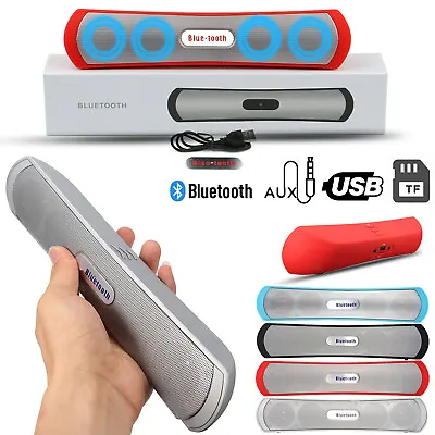 Kaufen Kabelloser Bluetooth Tragbarer Mini Soundbar Heimkino Lautsprecher USB AUX TF UK • 16.59€