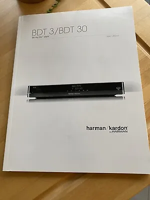 Kaufen Bedienungsanleitung BDT 30 Blu-ray Player Harmann / Kardon • 15€