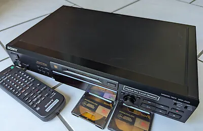 Kaufen Sony Minidisc Deck Recorder MDS-JE520 & Sony RM-D15M Fernbedienung Inkl. 2 Discs • 69€
