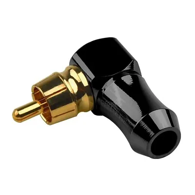 Kaufen Hochwertiger Cinch Rechter Winkel Stecker Kupfer Audio Video Stecker Adapter • 5.57€
