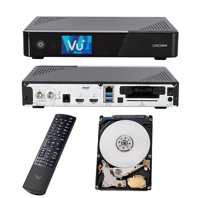 Kaufen VU+ Uno 4K SE Receiver 1x DVB-C Twin Tuner Kabelreceiver UHD Mit 2 TB Festplatte • 349€