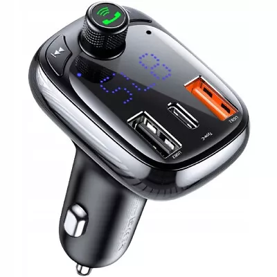 Kaufen FM Bluetooth Transmitter Baseus MP3 Player SD TF Card USB Ladegerät Für Auto Kfz • 18.99€