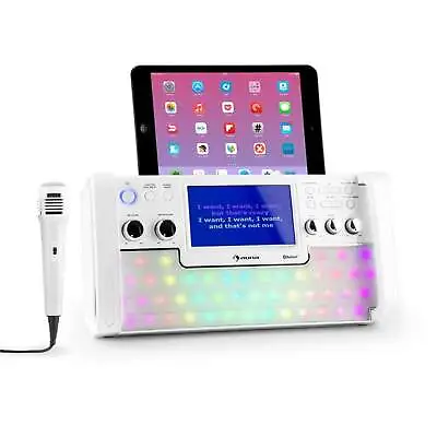 Kaufen Karaoke Musik Kompakt Anlage System Bluetooth Mp3 Cd Player Usb Boxen Mikrofon • 94.99€