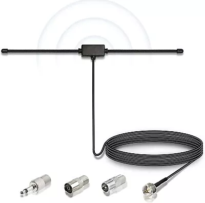 Kaufen DAB UKW-Dipol-Radioantenne 3M Kabel Für Tragbaren Radiotuner AV-Stereo-Receiver • 10.70€