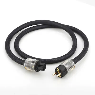 Kaufen Audiophil Reines Kupfer Hi-Fi Audio Power Cable EU Stecker Netzteil Netzkabel • 17.84€