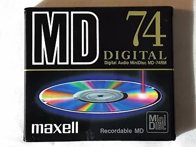 Kaufen MAXELL MiniDisk MD 74 - Neu In OVP - MD-74RM Neu & Originalverschweisst Rarität! • 18.50€
