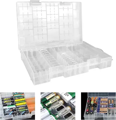 Kaufen GIRAFEDA Batterie Organizer Aufbewahrungskoffer Batterie Aufbewahrungsbox Batterie Organizer C, • 16.14€