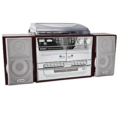 Kaufen Karcher KA 320 Kompakt Stereoanlage CD USB MP3 Radio Schallplatten Kassette • 119.99€