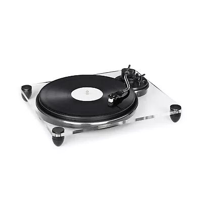 Kaufen Schallplattenspieler Vinyl Retro Riemenantrieb Vorverstärker USB AUX Acrylglas • 134.99€