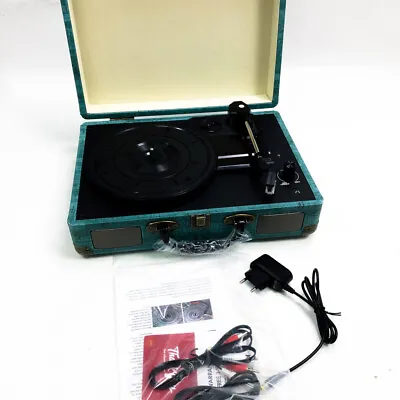 Kaufen 3-Gang-Portable -Bluetooth Plattenspieler Mit Eingebauten Lautsprechern, • 44.99€
