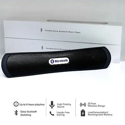 Kaufen Tragbare Bluetooth-Lautsprecher Eingebauter Radio Und MicroSD Reader Schwarz • 13.55€