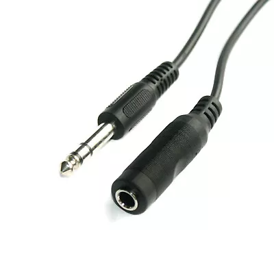 Kaufen 5m Audio-Kabel 6,3mm Klinke-Verlängerung St/Bu Kopfhörer-Verlängerungskabel • 6.36€