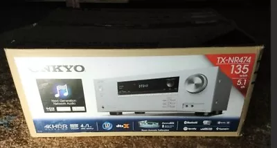 Kaufen Onkyo TX-NR474 4K HDMI AV Receiver Dolby Atmos DTS:X DAB+  Lesen • 389€