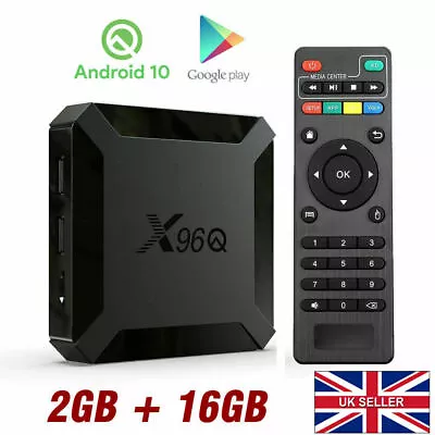 Kaufen X96Q 2GB 16GB Android 10 TV Box Allwinner H313 HD Media Player Netzwerk WIFI HDMI • 30.68€