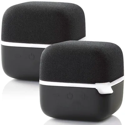 Kaufen 2x 15W Bluetooth Lautsprecher Kit WEISS True Wireless Stereo Tragbar Wiederaufladbar • 57.28€