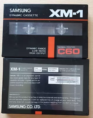 Kaufen MC, Cassette, Audio Leerkassette Samsung XM-1, C60 Neu / Orig. Verpackt • 8€