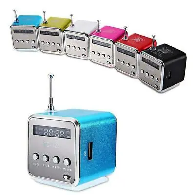 Kaufen 1 PCs Td-v26 Portable Mini Lautsprecher Musik Player FM Micro TF Mp3 Radio USB T3h7 • 9.60€