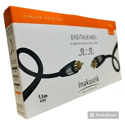 Kaufen Inakustik Star (Video) Digitalkabel Cinch Kabel Vergoldet Koax RCA Sub 1,5m • 7.99€