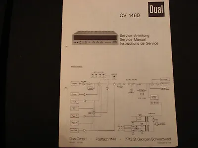 Kaufen Original Service Manual Schaltplan  Dual CV 1460 • 12.50€