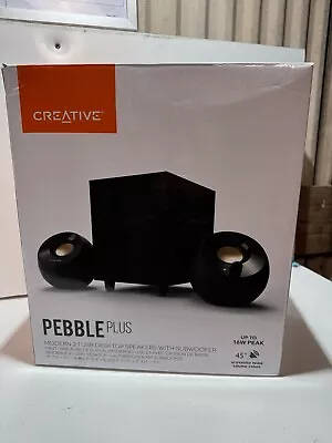 Kaufen CREATIVE Pebble Plus 2.1 USB  Desktop-Lautsprecher Mit Subwoofer B-Ware • 25€