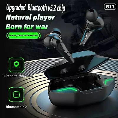 Kaufen Gaming Bluetooth Kopfhörer TWS G11 Wireless In-Ear-Kopfhörer Mit Ladebox • 8.99€