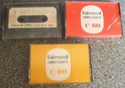 Kaufen 3x Universal Musik Kassetten 60iger + 90iger Bespielt + Entspr. Beschriftet • 1€
