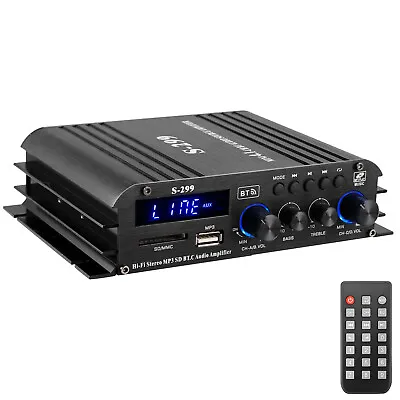 Kaufen PORZOR Mini Bluetooth Audio Amplifier HiFi Verstärker 180W 4,1 Kanal Stereo 12V • 54.99€