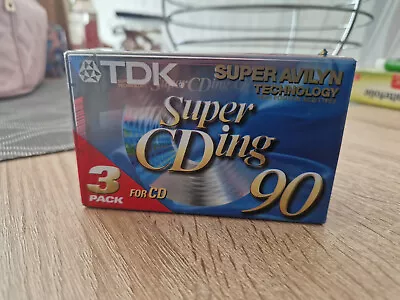 Kaufen 3 Pack TDK Musikkassetten Super CDing 90 Super Avilyn Technology • 20€