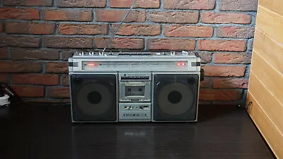 Kaufen SHARP GF-8686 Vintage Radiorecorder Boombox Ghettoblaster Kofferradio Silber • 169.99€