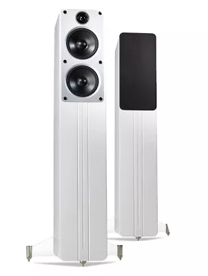 Kaufen Q Acoustics Concept 40 Standlautsprecher (einen, Glänzend Weiß), Brandneu. • 419.99€
