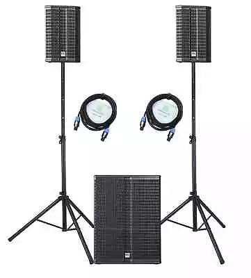 Kaufen Aktive 2.1 Stereo PA-Anlage HK Audio Lucas 2K18 Im Set Mit Stativen Und Kabeln • 1,982€