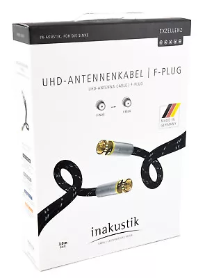 Kaufen Inakustik Exzellenz Antennenkabel F-Stecker Textil Kabel 3m Ultra HD 4K HDTV 614 • 69.95€