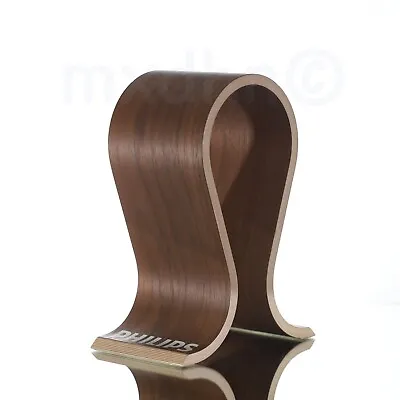 Kaufen Kopfhörer-Ständer Multiplex Holz Mit Philips Branding In Omega Form • 50€