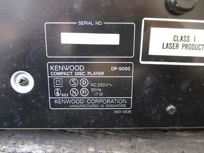 Kaufen Kenwood  DP 5050 Compact Disc Player • 45€