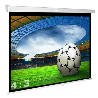 Kaufen Avlux Heimkino Beamer Rollo Leinwand 305 X 225 Cm 4:3 LCD DLP 3D FULL HD 4K VP24 • 179.90€