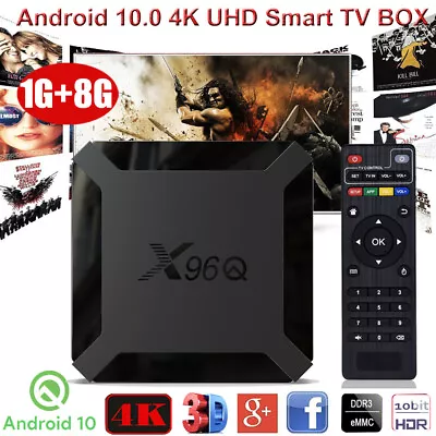 Kaufen Smart TV BOX 2024 Android 10.0 4K WIFI H313 Quad-Core HDMI Media Player 1+8GB DE • 25.49€