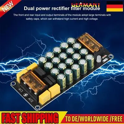 Kaufen Full Bridge Rectifier Filter Power Amplifier Board 1200W Electronic Component • 9.27€