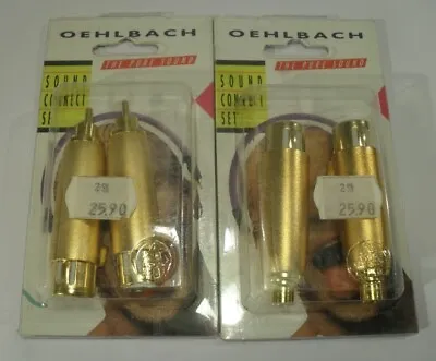 Kaufen 4x Oehlbach Adapter - XLR BUCHSE 3 Pol. Cinch Stecker Art.Nr. 4205 • 1€