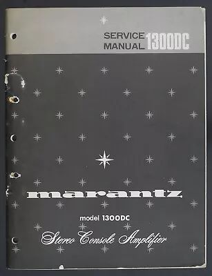 Kaufen Original Marantz 1300DC Stereo Amplifier Service-Manual/Diagram/Parts List O124 • 79.50€